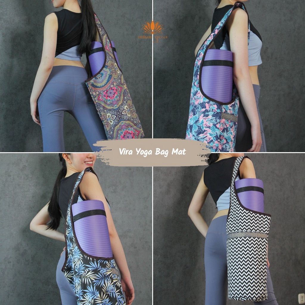 Vira Yoga Bag / Vira Yoga Bag Mat / Tas Yoga Murah / Tas Yoga Selempang / Tas Matras Slempang Motif Batik