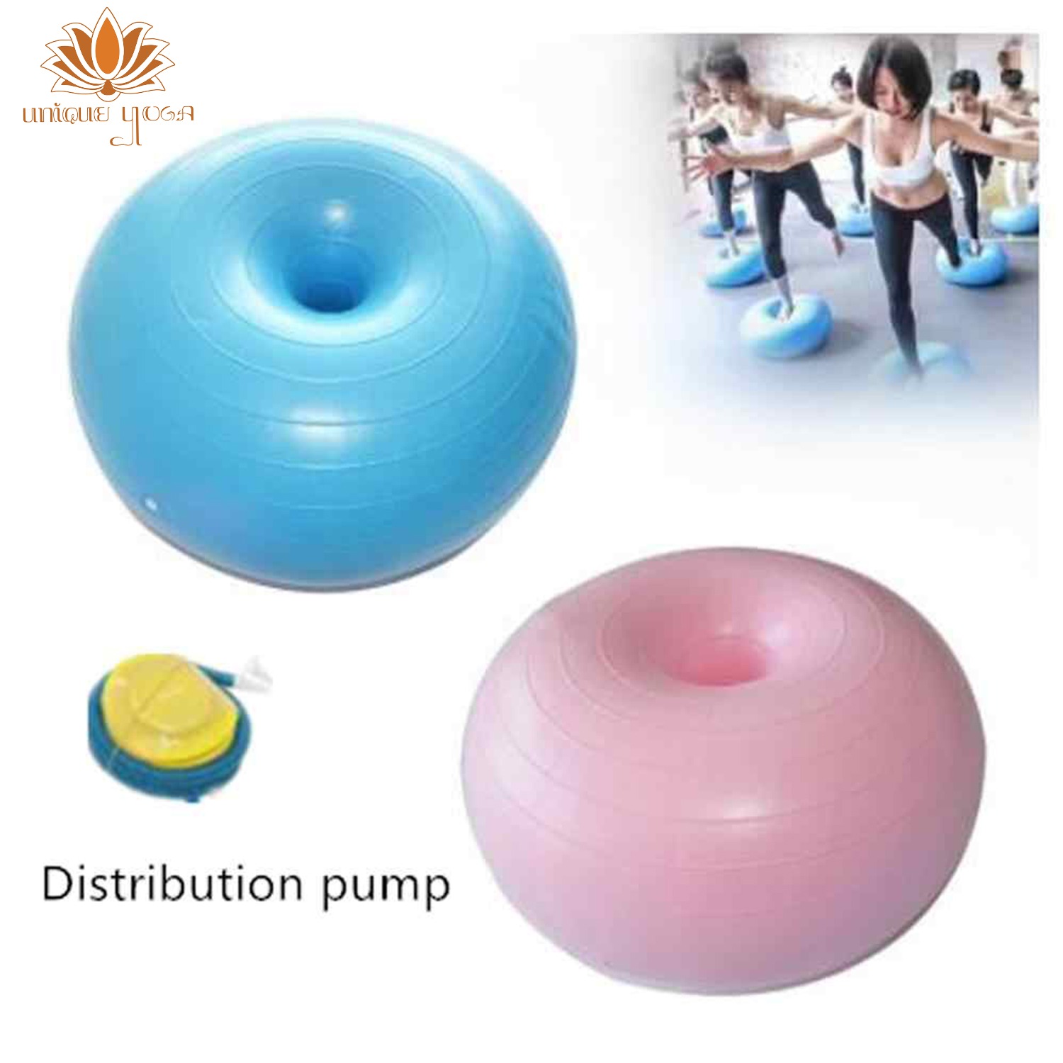 Gym Ball / Bola Donat Pilates / Bola Donat Yoga / Bola Yoga Pilates Gym Fitness / Yoga Ball Murah / Gym Ball Donut