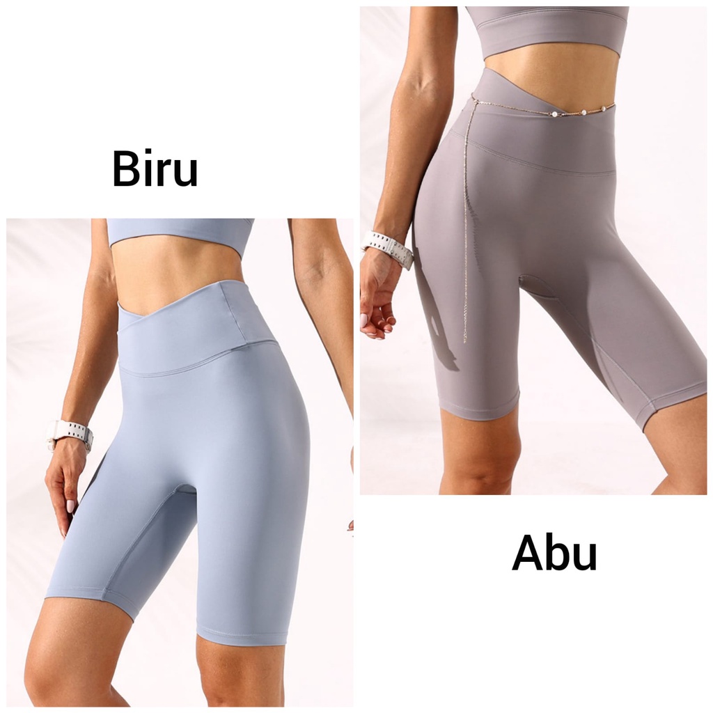 Celana Pendek Yoga Wanita / Short Pant Senam Yoga Workout Running / Short Pant Yoga Terbaru TH 500