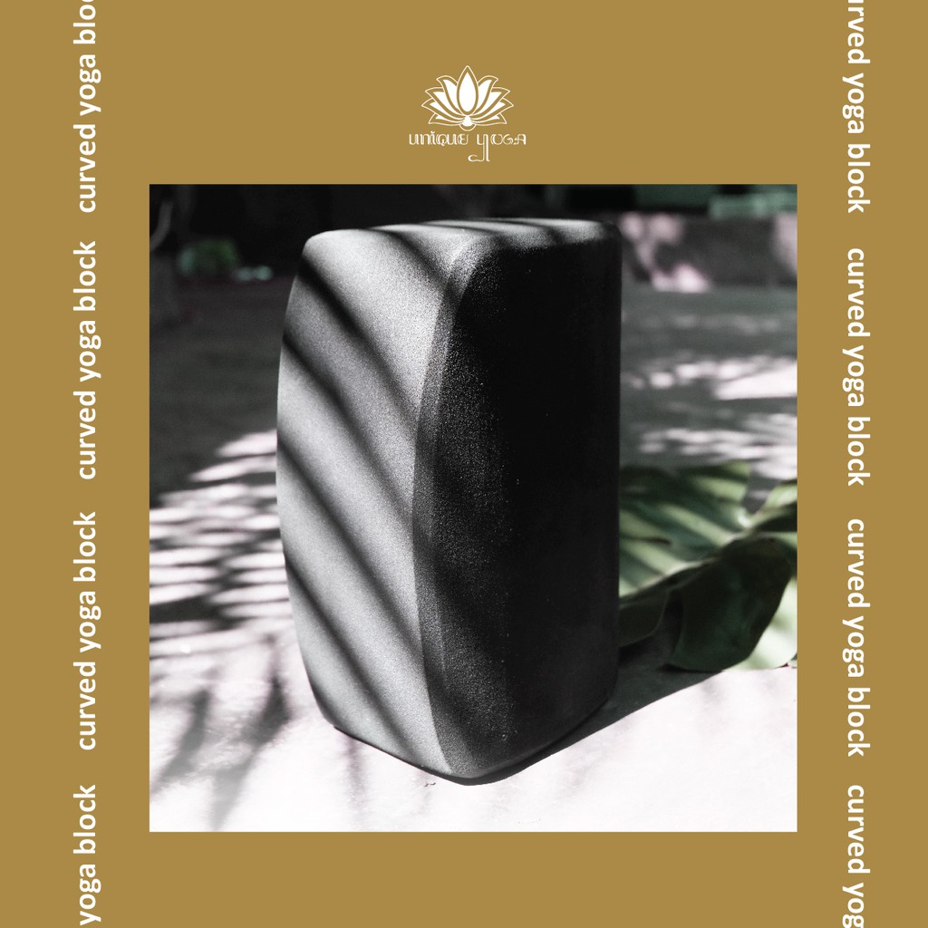 Balok Yoga Curve / UNBlock Yoga Hitam / Alat Bantu Senam Yoga / Block Curve / Unblock Yoga / Curve Yoga / Yoga Block