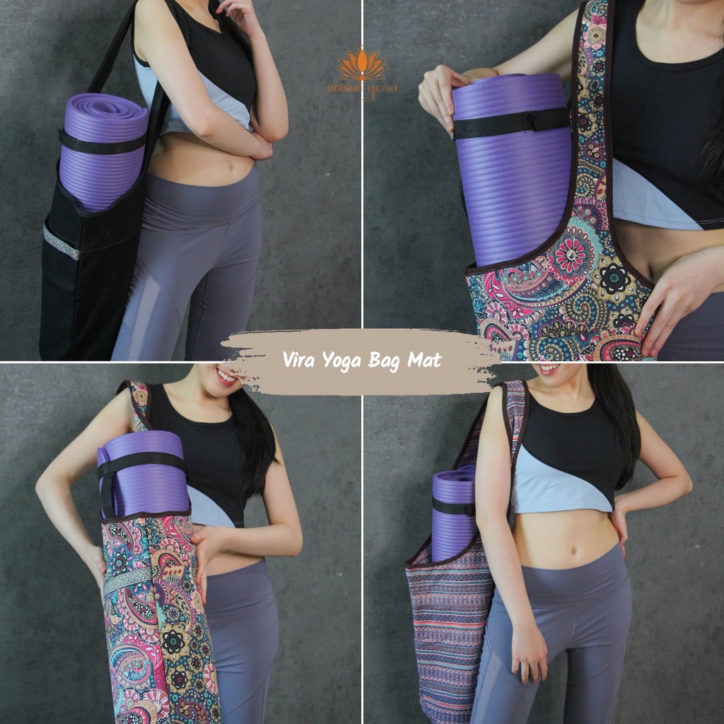 Vira Yoga Bag / Vira Yoga Bag Mat / Tas Yoga Murah / Tas Yoga Selempang / Tas Matras Slempang Motif Batik