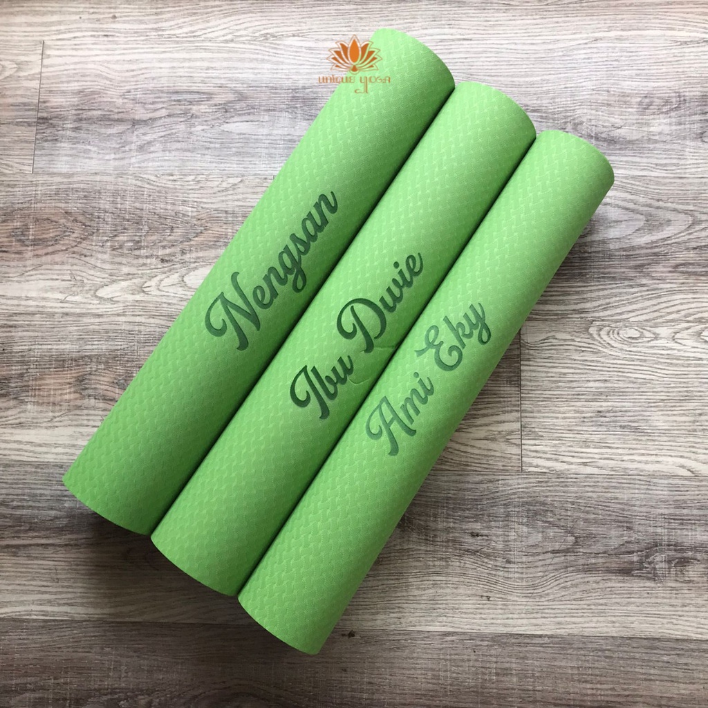 Matras Senam Yoga / Matras Olahraga Ringan Tipis / TPE Mat Yoga 4mm / Alas Senam Yoga Terlaris/ Yoga Mat Murah