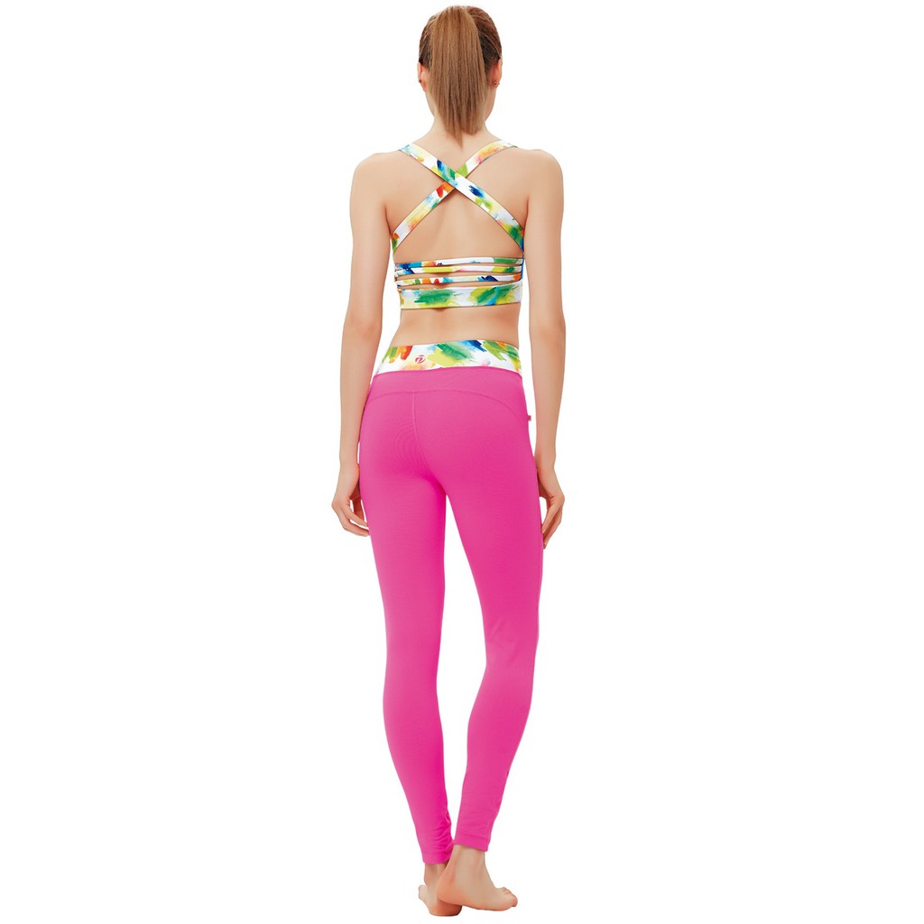 Baju Yoga / Bra Yoga Sport / Bra Yoga Gym DL 96082 Putih Biru Corak / Sports Bra Motif / Sport Bra Murah