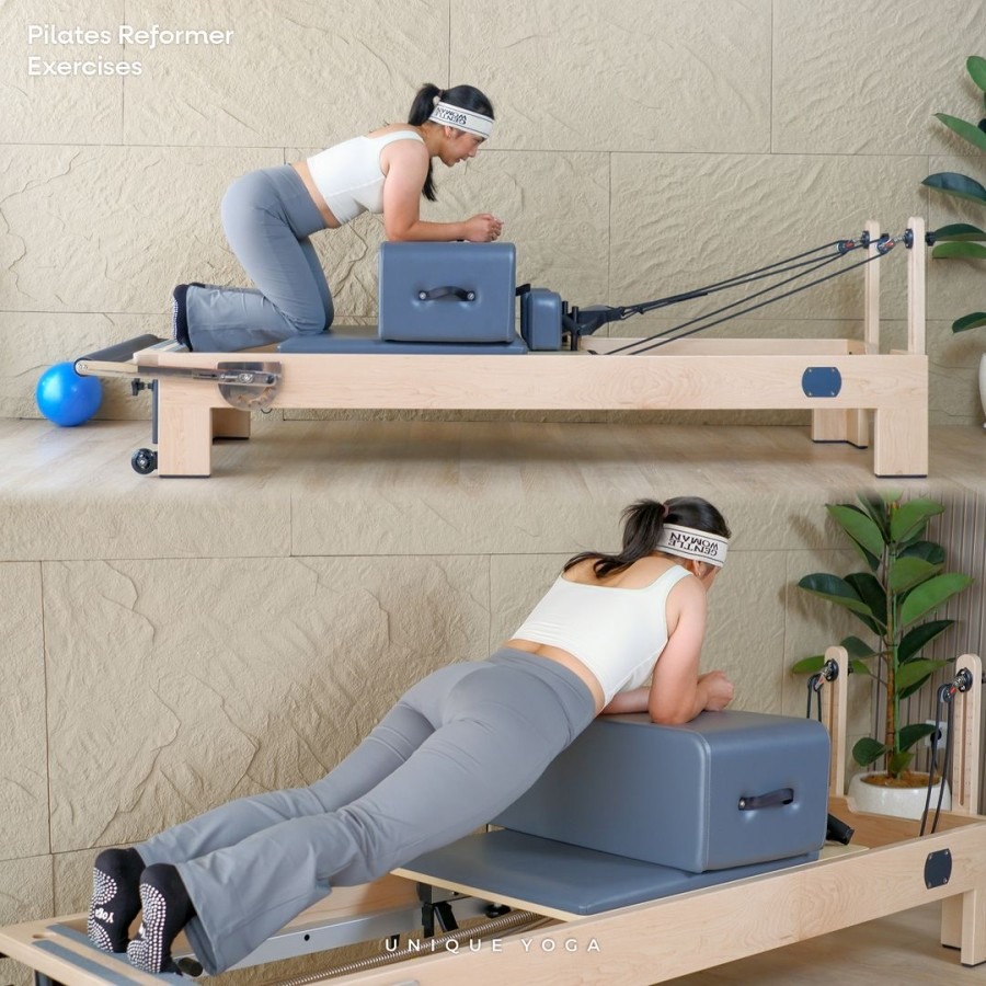 Alat Fitness Pilates Reformer / Yoga Bed/Pilates Bed / Ranjang Pilates / Unique Pilates Foldable Reformer