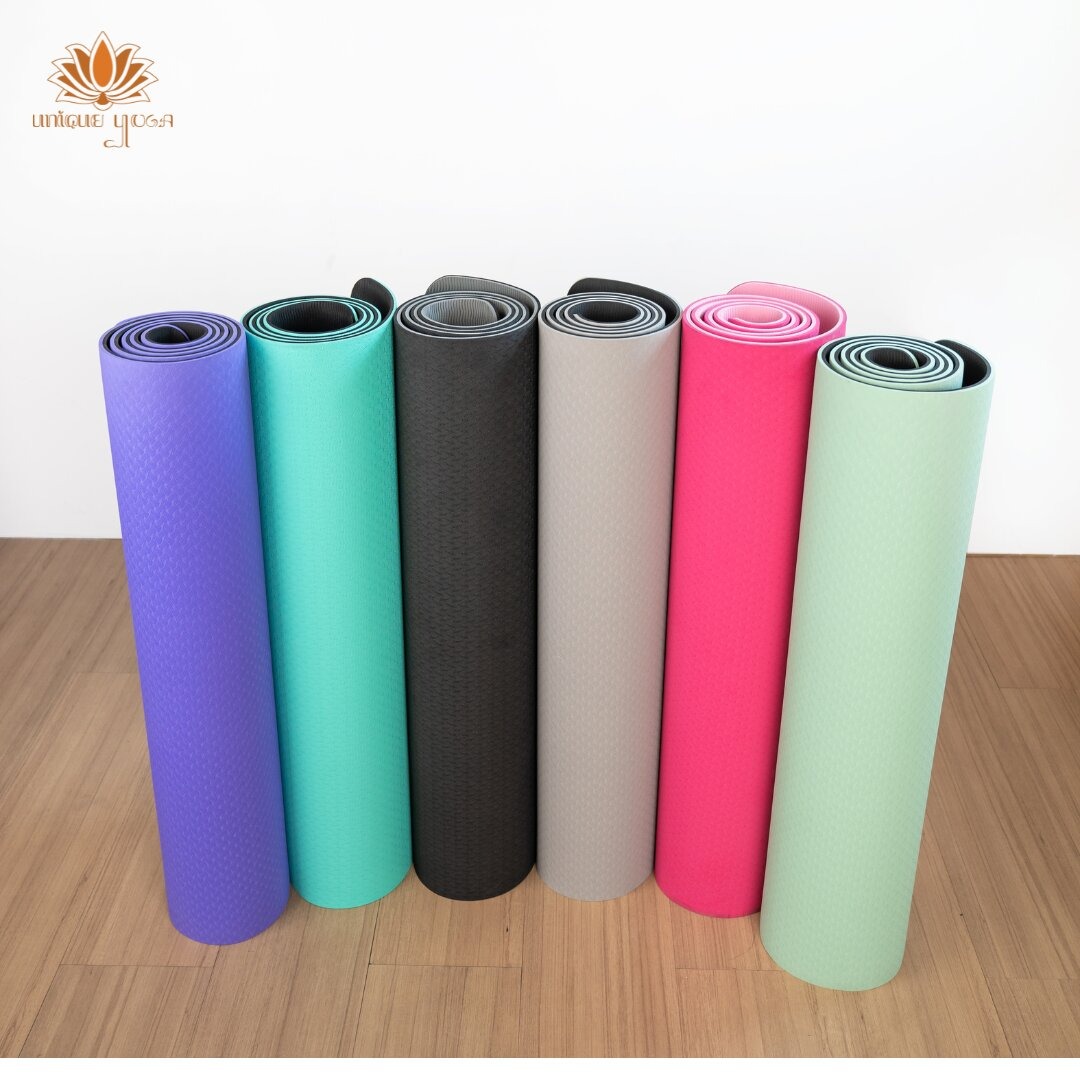 Yoga Mat TPE Double Layer 8mm Ukuran Besar / Alas Olahraga Yoga / Pilates Yoga Mat / Matras Yoga TPE Double Layer 80cm 