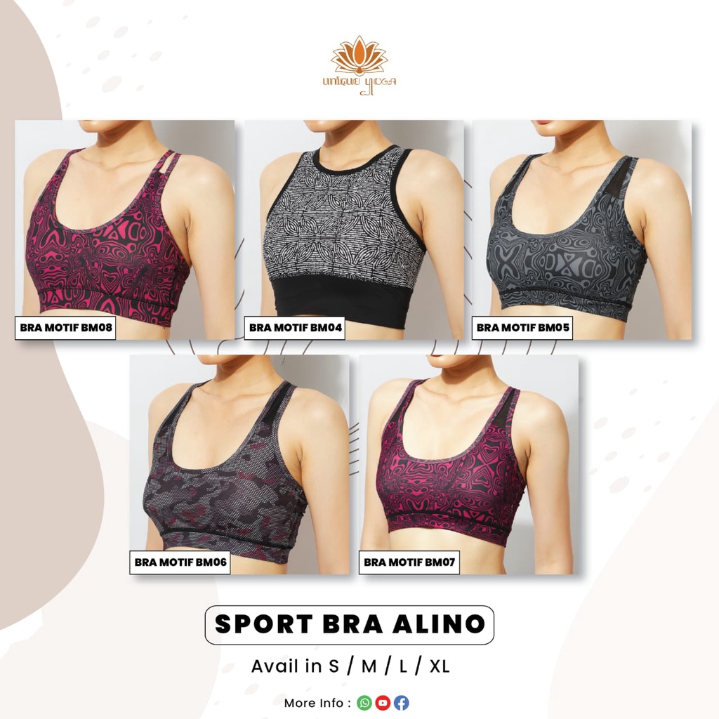 Sport Bra Yoga Motif / Bra Yoga Pilates Aerobic Terbaru / Sport Bra Yoga Murah