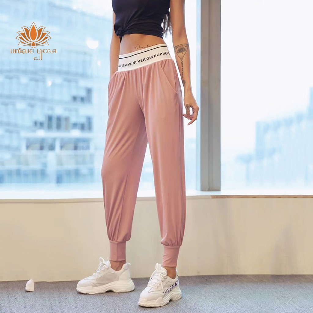 Training pants never give up / Celana harem terbaru CK 0299 / Celana olahraga yoga terlaris / Celana Olahraga 