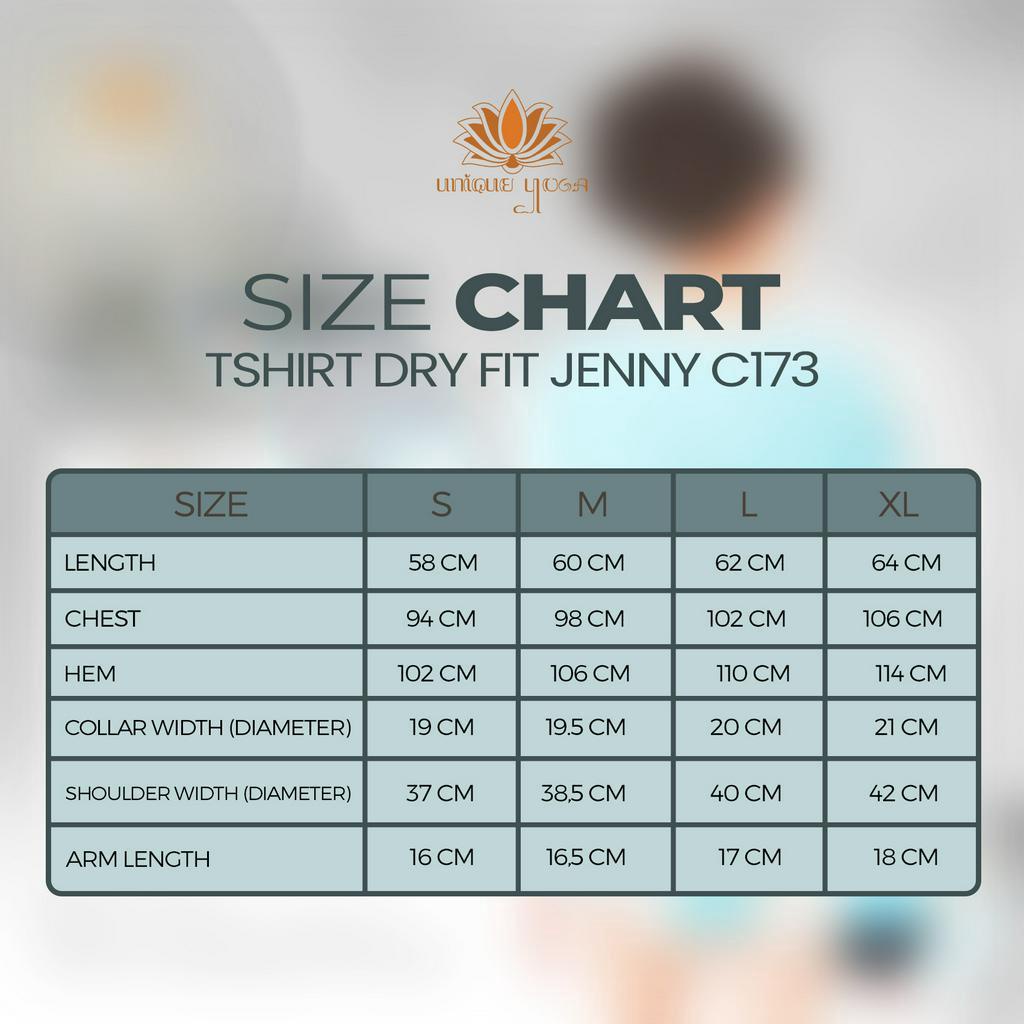 Baju Kaos T-shirt Dry Fit Olahraga Wanita Bisa di ikat / Atasan Yoga Wanita / Baju Senam Gym Pilates / Tshirt Jenny C173