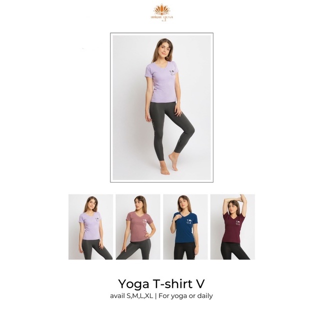 Tshirt Yoga V Neck Irish / Tshirt Wanita Murah / Baju Kaos Yoga Wanita V Neck Irish / Kaos Olahraga Senam Yoga Terbaru 