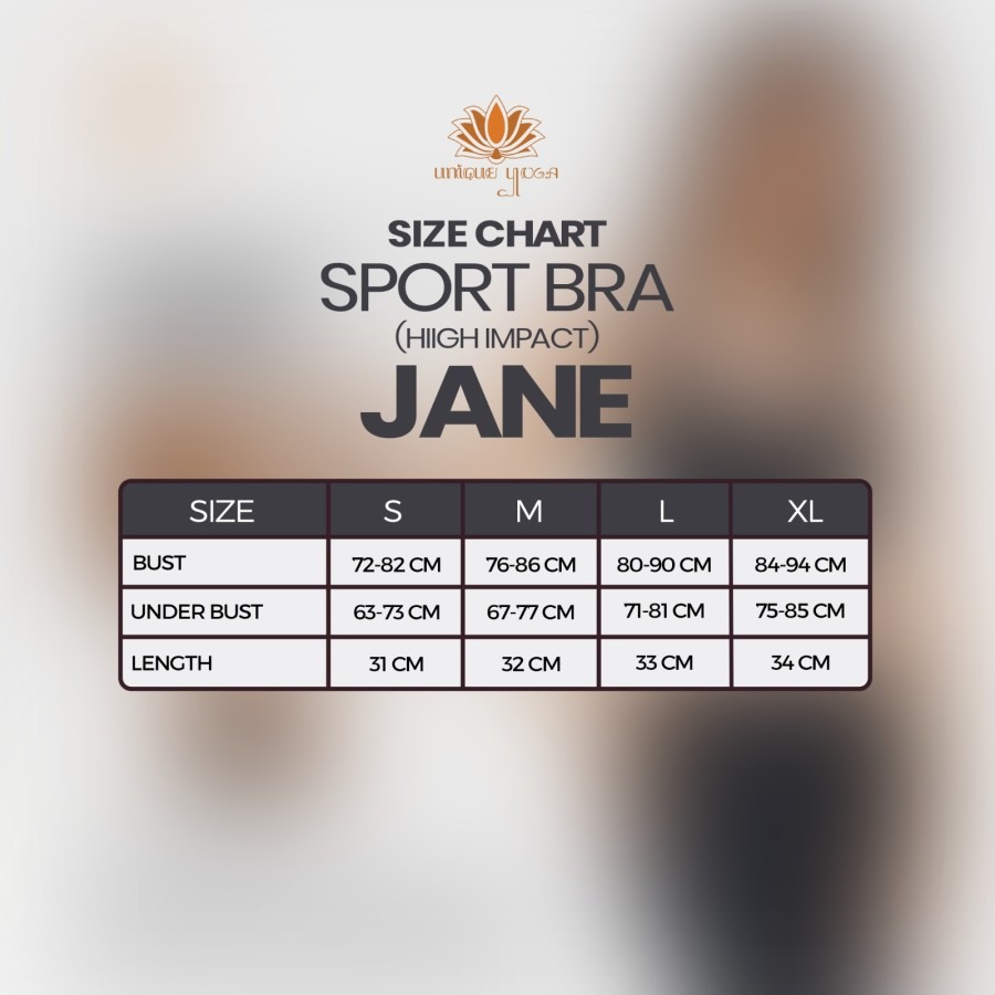 Sport Bra High Impact Jane / Sport Bra Yoga Gym Running