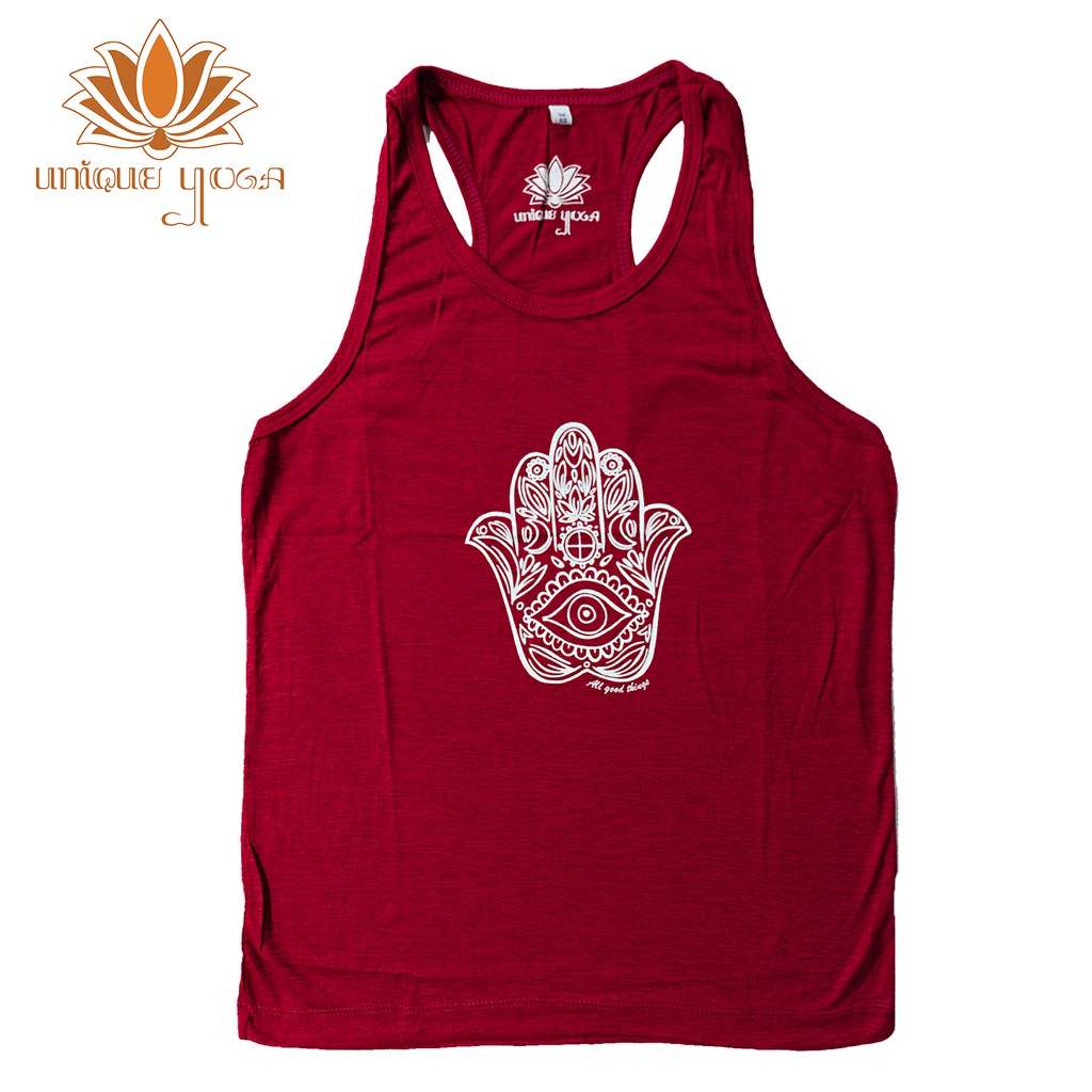 Tanktop Yoga / Top Murah / Top Senam / Top Bintik Hamsahand / Kaos Yoga Pria / Kaos Yoga Wanita / Baju Murah / Kaos Pria