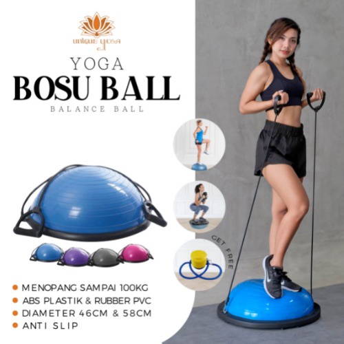 Balance Step Bosu Ball / Bosu Ball Balance Bola Yoga / Balace Dome / Bola Pilates / Bosu Ball Murah / Bosu Ball Big Size