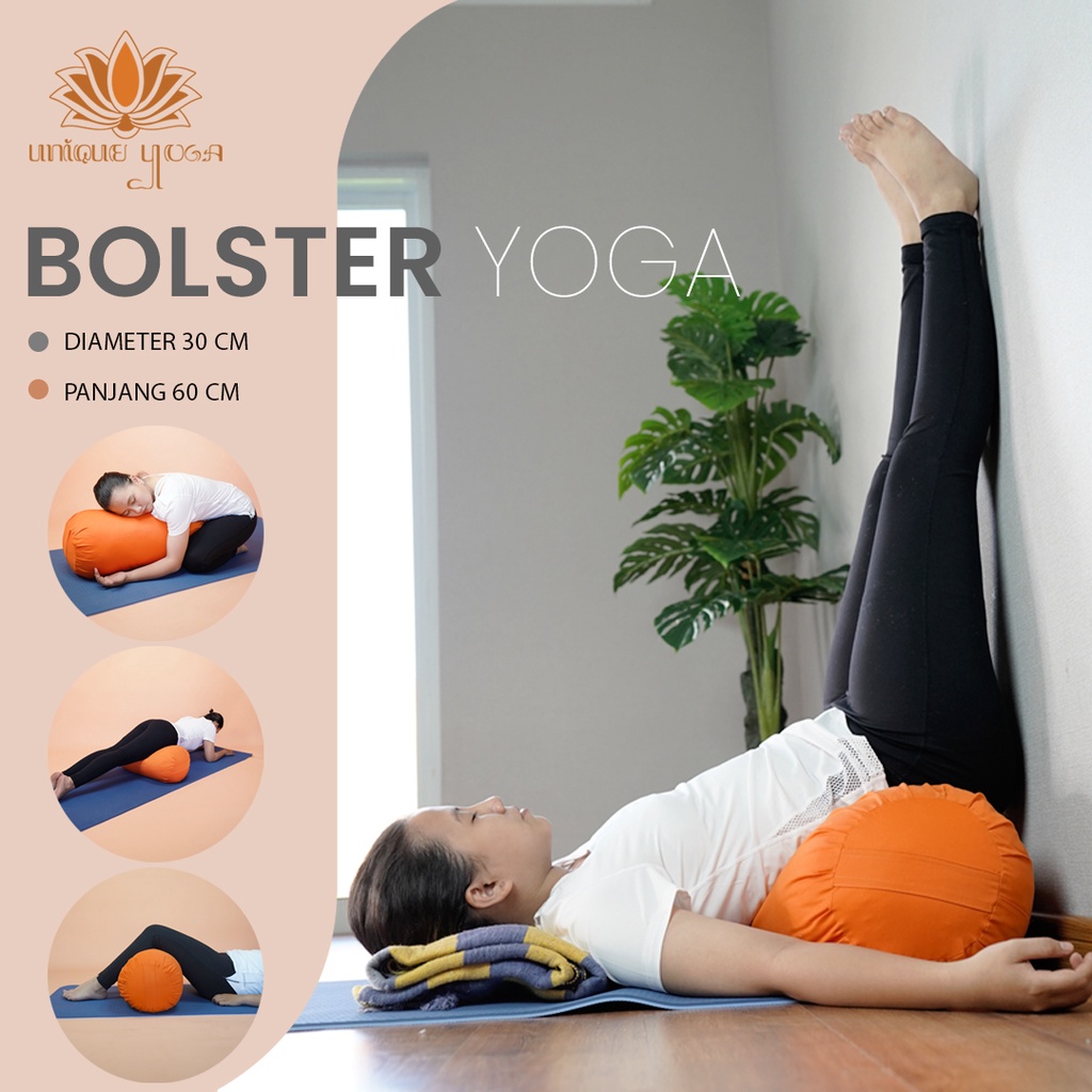 Guling Yoga Besar / Bolster Yoga Murah Terlaris / Guling Senam Ibu Hamil / Bantal Guling Yoga Murah / Prenatal Bolster 