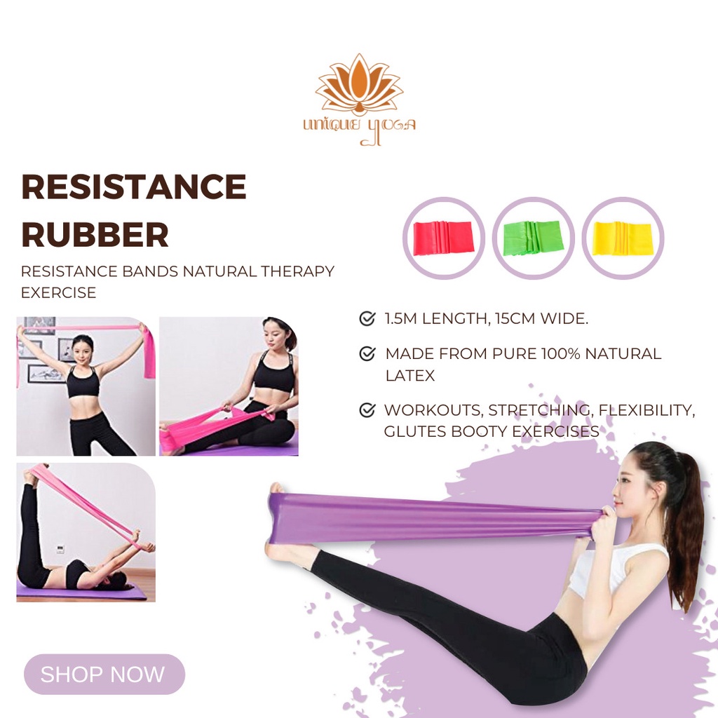 Strap Yoga Murah / Elastis Band / Belt Karet / Strap Yoga Karet / Resistance Elastis Band Yoga / Flexi Band Yoga