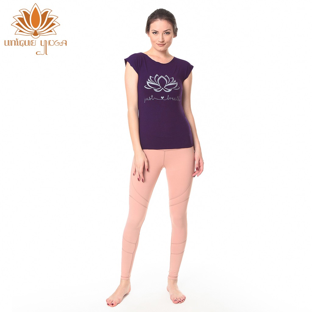 Baju Senam Yoga / Kaos Yoga / Tshirt Lotus Just Breath / Kaos Yoga / Baju Yoga Murah / Baju Olahraga