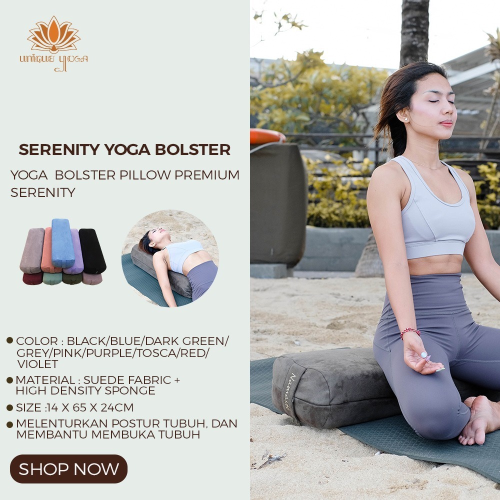 Bolster Yoga Murah / Serenity Bolster Yoga / Bantal Guling Yoga / Yoga Bolster / Guling Ibu Hamil / Bantal Yoga Bolster