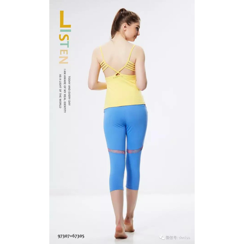 Baju Senam Yoga DENLUS DL 97307 / Top Yoga / Baju Yoga / Top Yoga / Pakaian Olahraga Wanita