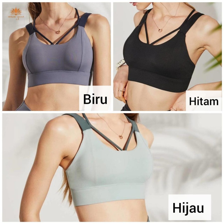 Sports Bra Olahraga Yoga Pilates / Sports Bra Gym Fitness SP186 / Pakaial Senam Zumba Terbaru