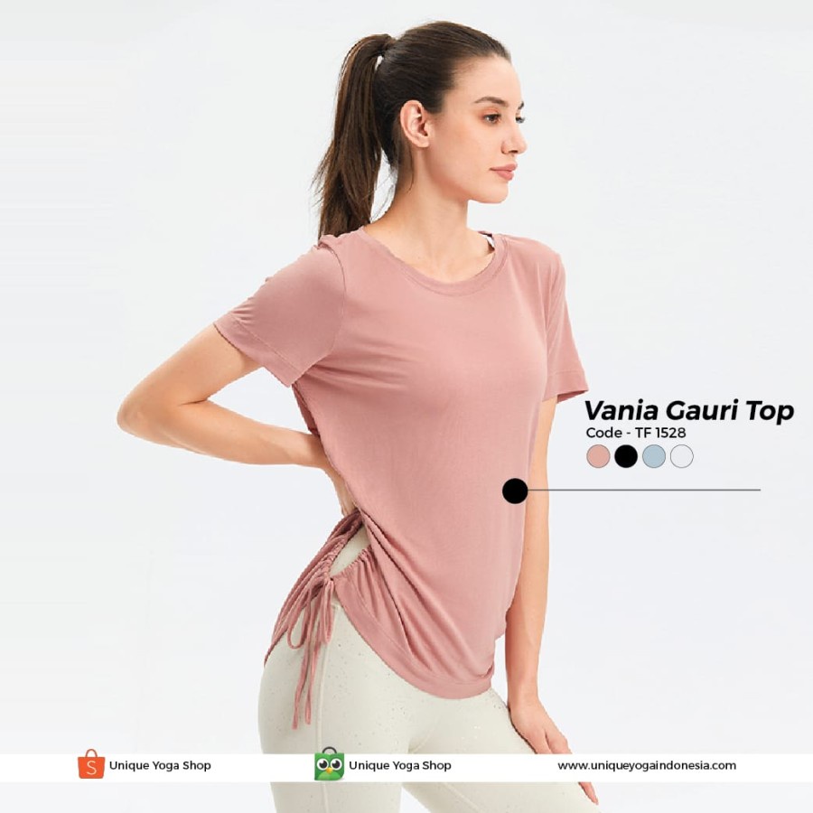 Kaos Tshirt Sport Senam Yoga Running Olahraga Wanita / Top Fitness Vania / Baju Olahraga Wanita TF1528 / Kaos Yoga Murah