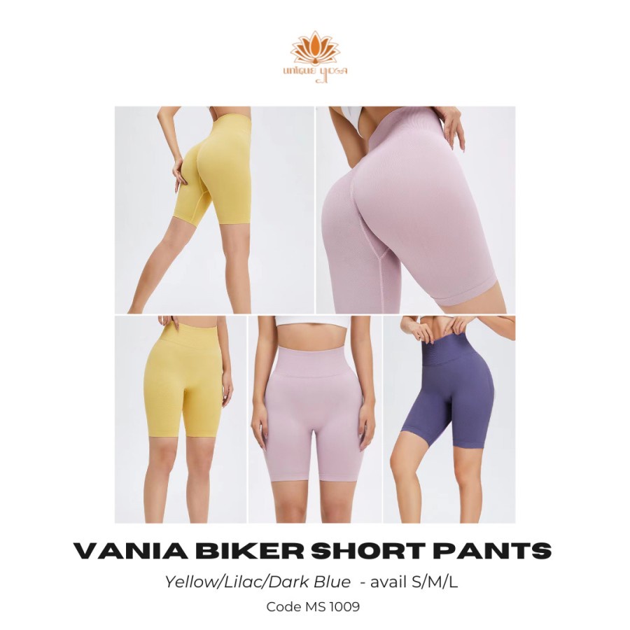 Celana Pendek Yoga Sport Vania Biker Short Pants Press Body / Short Pant MS1009 / Short Pants Celana Olahraga Murah 