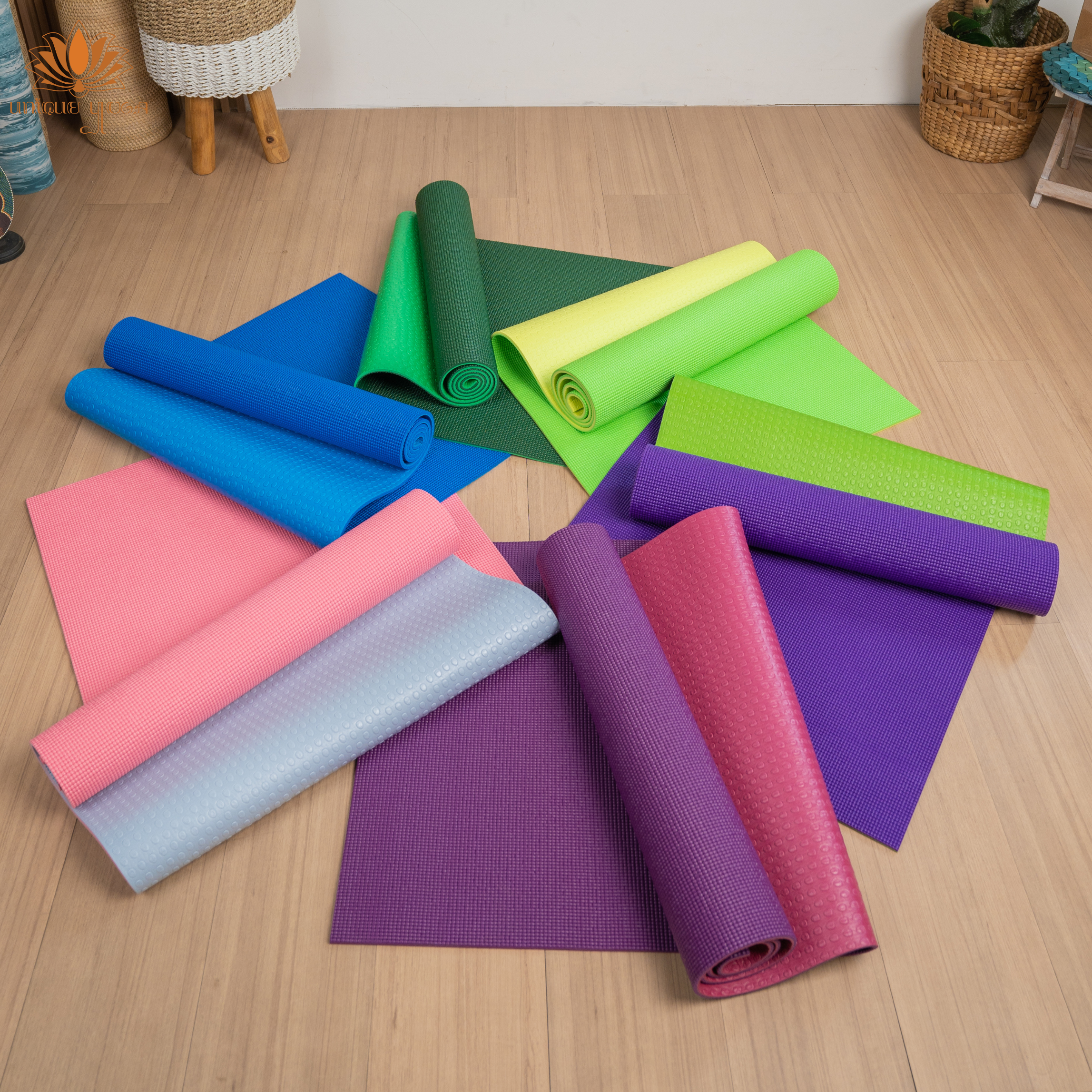 Yoga Mat PVC 6mm Double Colour / Matras Senam Olahraga Yoga PVC Mat Variasi Double Warna