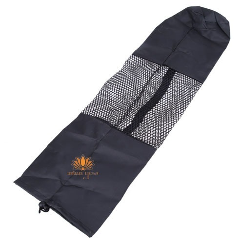 Tas Yoga Parasut / Tas Matras Jaring Termurah / Tas Matras Yoga Jaring Warna Hitam