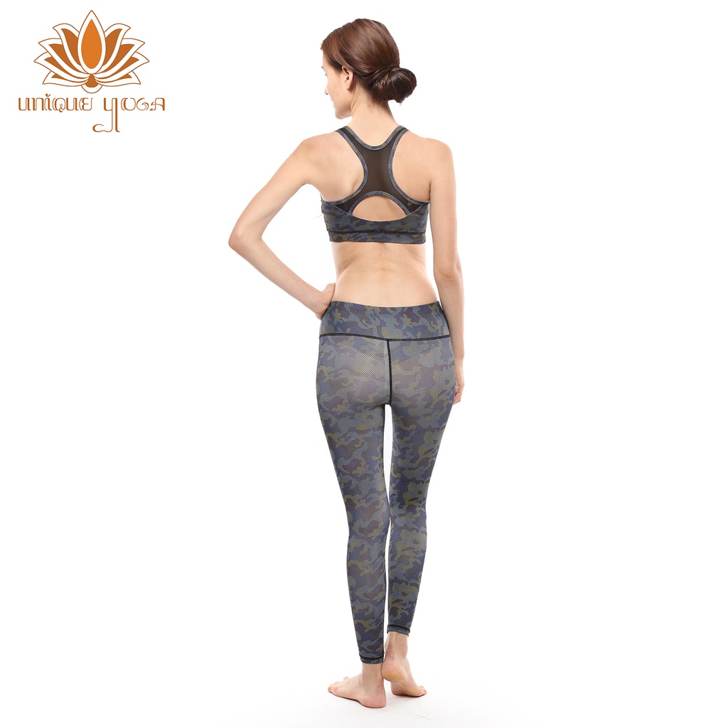 Setelan Sport Bra Yoga Motif / Legging Sport Motif / Pakaian Olahraga Senam Yoga Wanita / Legging Alino Motif LM05 & Bra Sport Motif BM 01