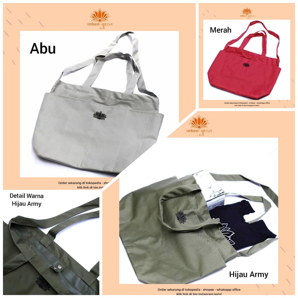 Tas Matras Yoga Tantra Lotus / Tas Tantra / Tantra Lotus Bag / Tote Bag Murah / Tas Matras Yoga Model Terbaru