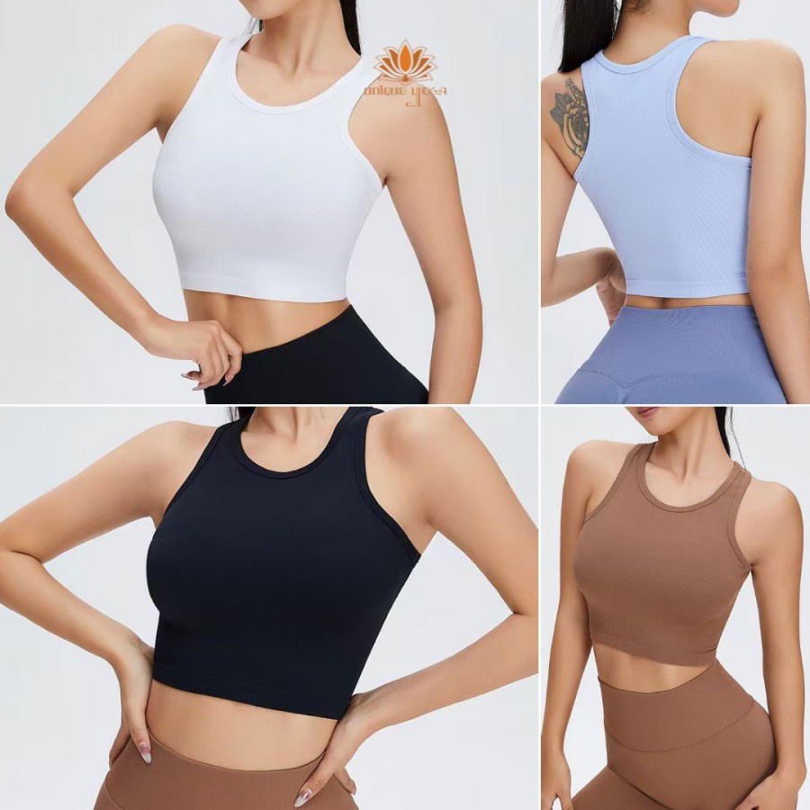 Baju Senam Yoga Tank Top Crop / Top Yoga Vania Crop MS 1017 / Atasan Olahraga Zumba Gym Fitness Yoga / Sport Bra Wanita