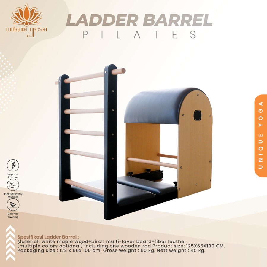 Ladder Barrel Pilates / Alat Olahraga Pilates / Ladder Barrel Workout / Unique Ladder Barrel Pilates