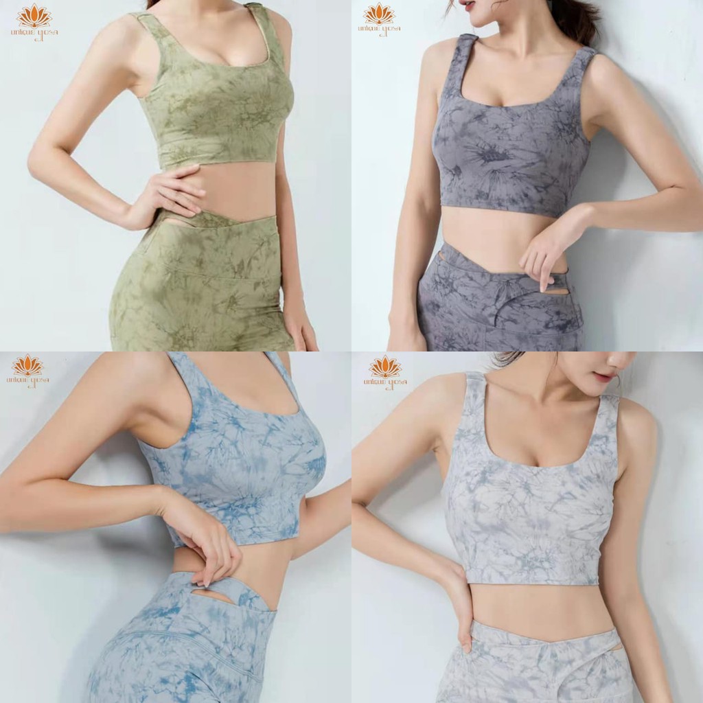 Sport Bra Senam Yoga Pilates Gym Tye Die / Bra Olahraga Vania Terbaru / Bra Fitness Gym High Impact Vania WX-Y1335