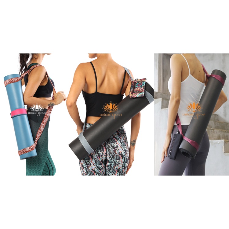 Strap Yoga Multifungsi / Strap Yoga Murah / Dompet Yoga / Yoga Pouch / Yoga Pouch Murah / Tali Matras Set Pouch Yoga