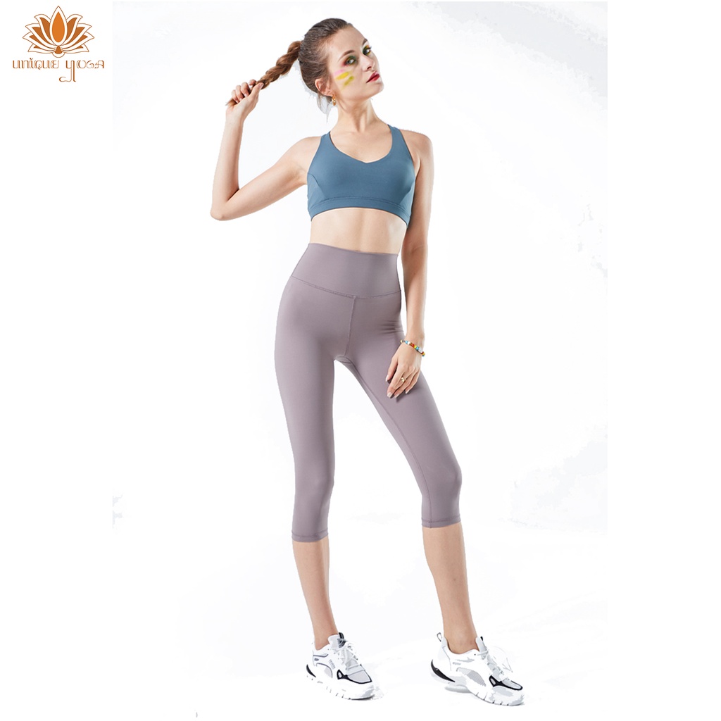 Celana Yoga Legging High Waist / Celana Senam Wanita / Legging Yoga / Celana Yoga Sport Senam Zumba High Waist 7/8 / Legging D69077 & D69067