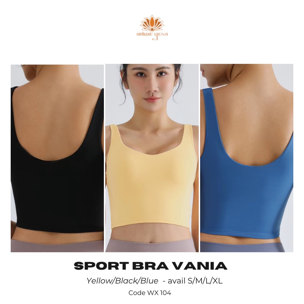 Bra Olarga Wanita / Tank Top Sport Bra Senam Yoga / Atasan Sport Wanita/ Bra Olahraga Yoga / Sport Bra VANIA Code WX 104
