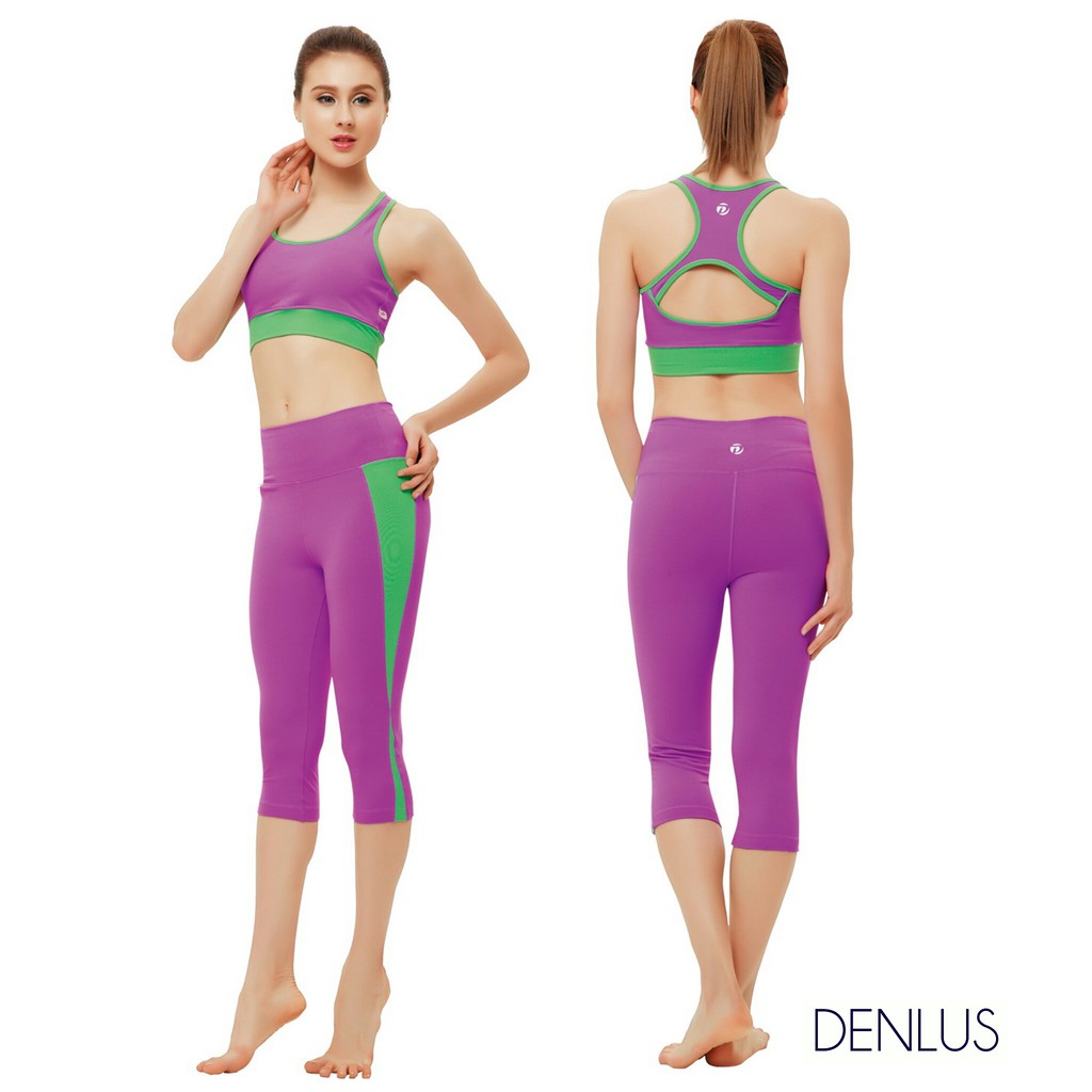 Celana Senam Legging Yoga Pilates Zumba Ungu DL 76083 / Legging Yoga / Legging Olahraga / Legging Senam Wanita