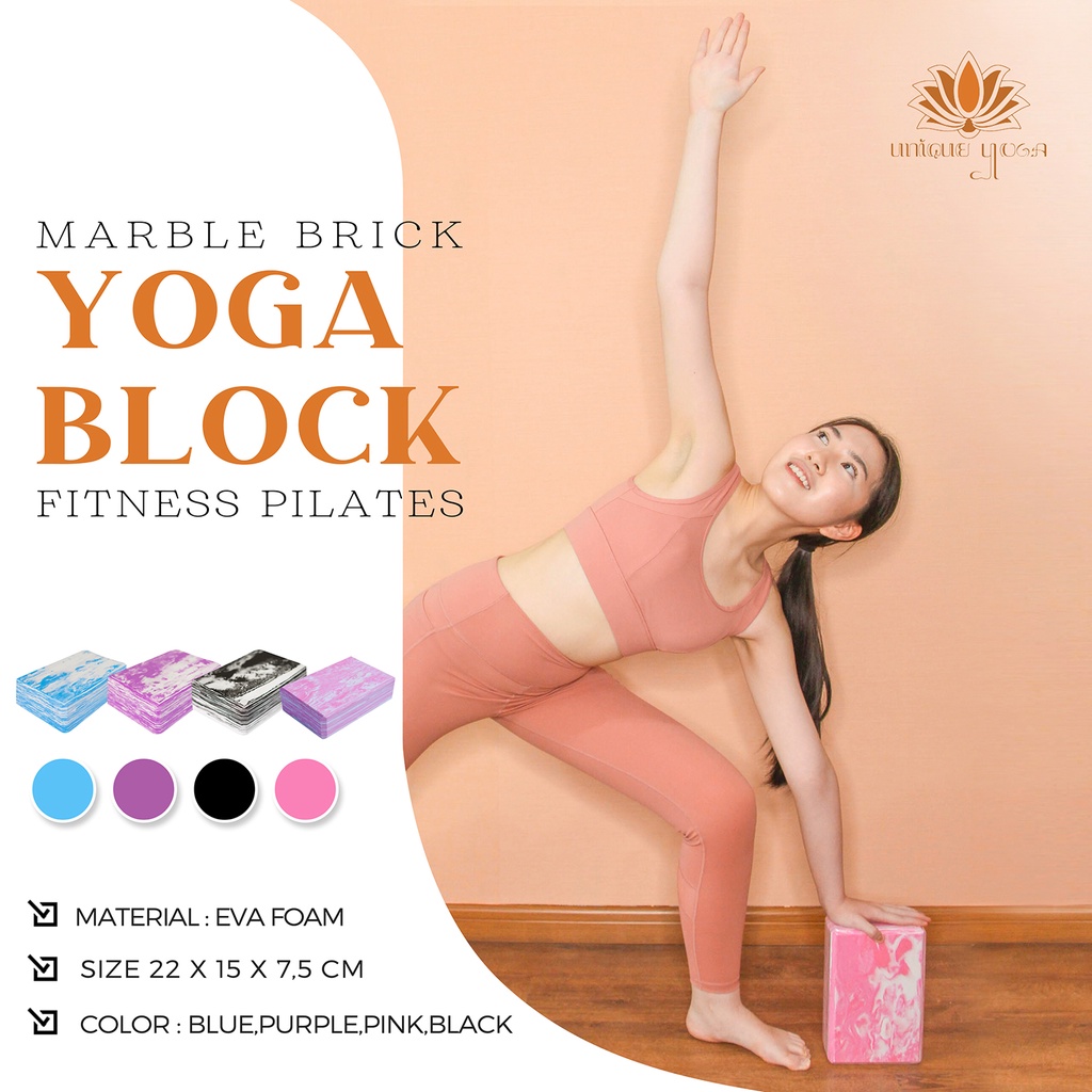 Yoga Brick / Yoga Block Foam Marble / Balok Yoga Murah / Yoga Block Foam Marble / Balok Yoga Foam Murah 