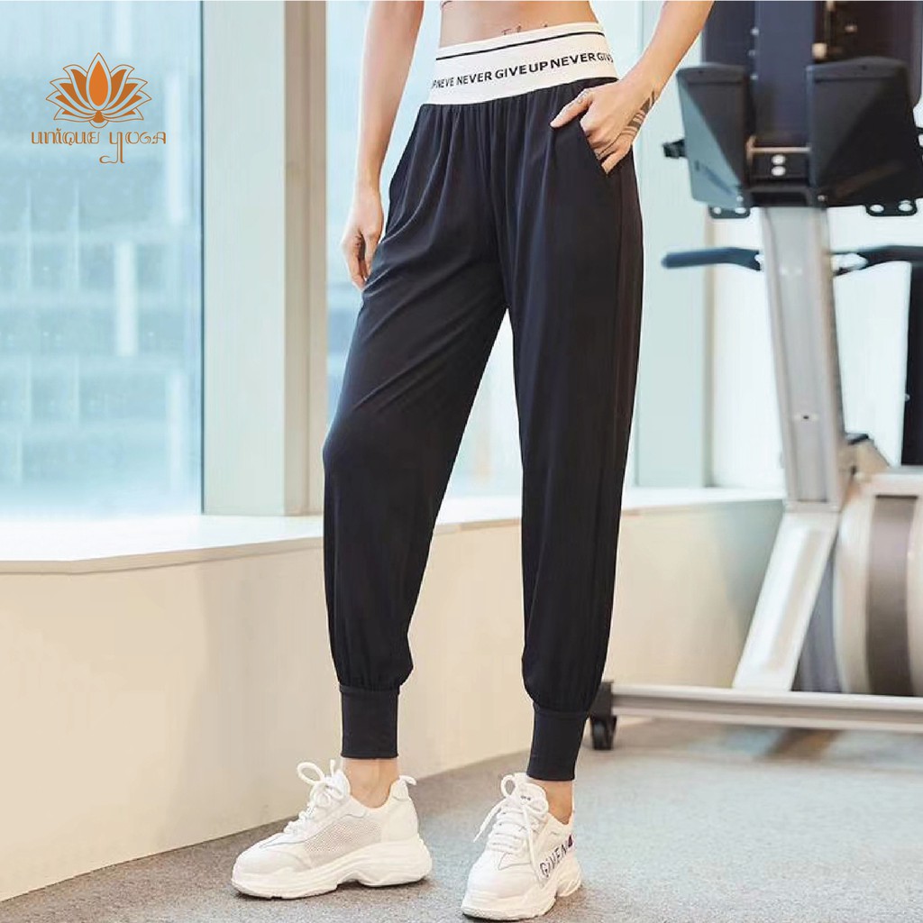 Training pants never give up / Celana harem terbaru CK 0299 / Celana olahraga yoga terlaris / Celana Olahraga 
