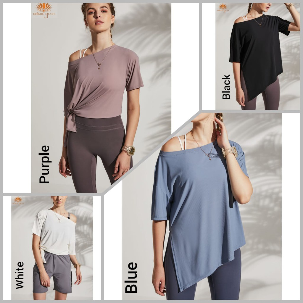 Baju Senam Sport Yoga Olahraga Wanita Running / T-shirt Sporty T918 / Baju Senam Yoga Wanita