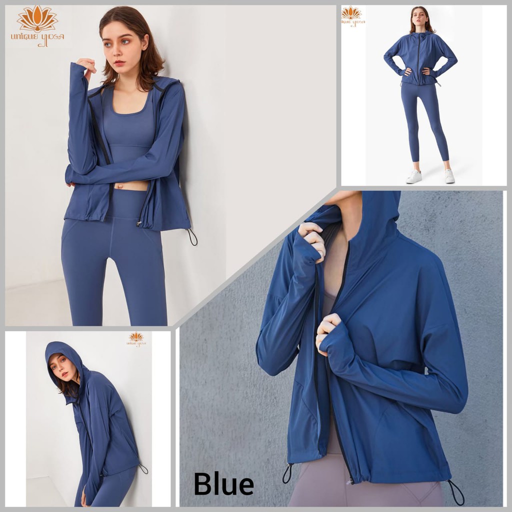 Jaket Sport Olahraga Wanita Outdoor Sepeda with hoodie / Jacket running windproofing WT1280