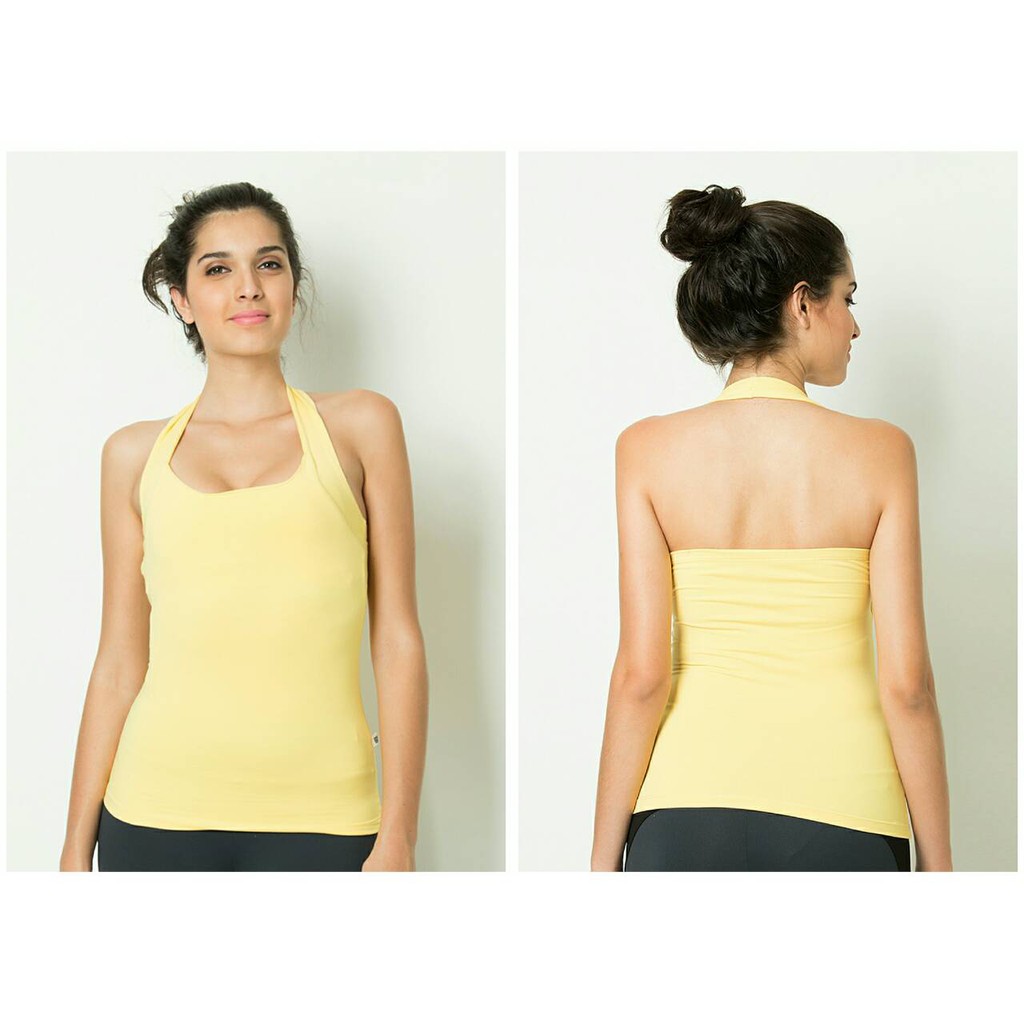 Baju Yoga / Baju Sport / Baju Gym / Baju Senam Yoga Denlus Kuning DL 96045