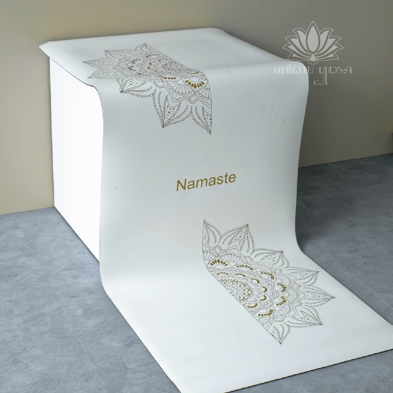 Yoga Mat Premium Golden Snow / Matras Yoga White Gold / Matras Yoga Rubber Premium Anti Slip 4,5mm