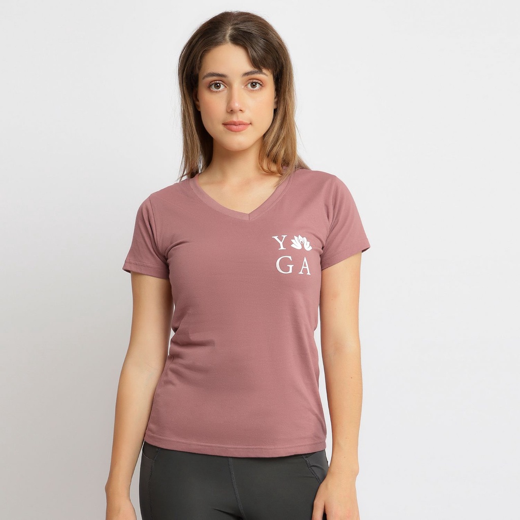 Tshirt Yoga V Neck Irish / Tshirt Wanita Murah / Baju Kaos Yoga Wanita V Neck Irish / Kaos Olahraga Senam Yoga Terbaru 