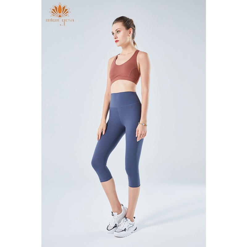 Celana Yoga Legging High Waist / Celana Senam Wanita / Legging Yoga / Celana Yoga Sport Senam Zumba High Waist 7/8 / Legging D69077 & D69067