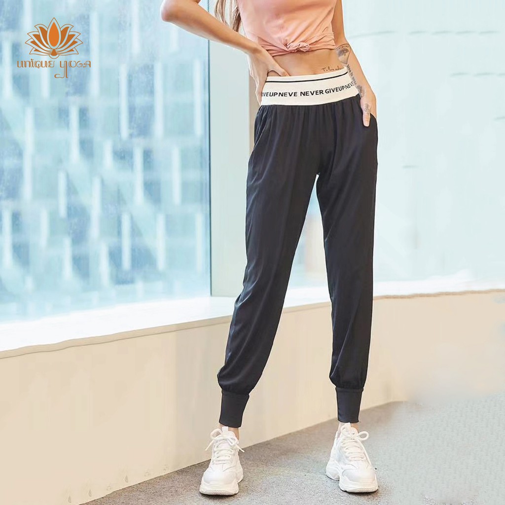 Training pants never give up / Celana harem terbaru CK 0299 / Celana olahraga yoga terlaris / Celana Olahraga 