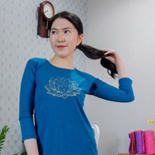 Baju Senam Yoga / Top Yoga Long Slevee Lotus / Kaos Lengan Panjang