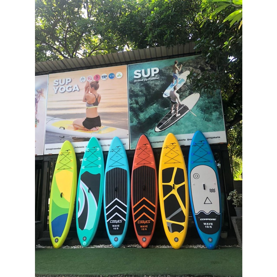 Perahu Selancar Karet / Paddle Board / Stand Up SUP Board Inflatable With SUP Accessory Carry Bag / Papan Paddle Yoga