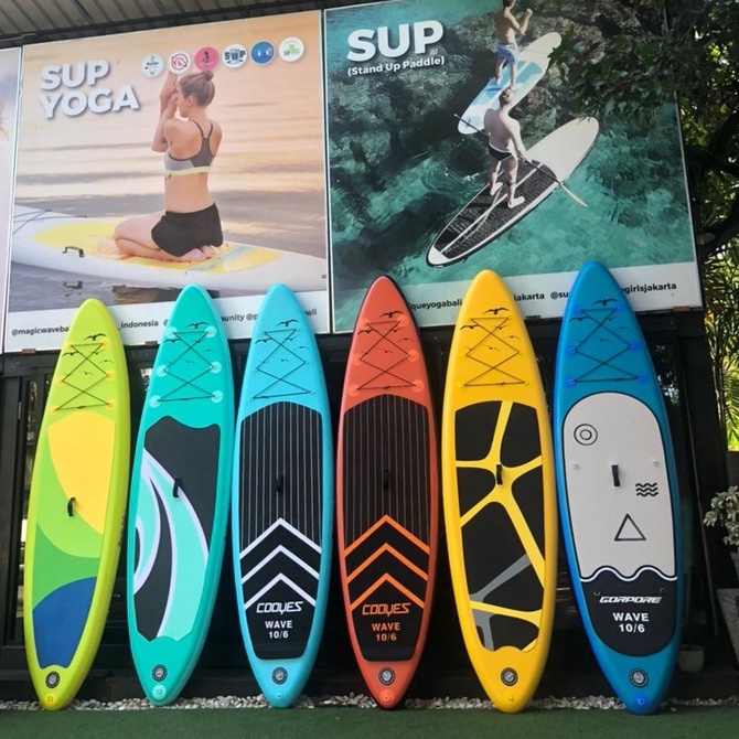 Paddle Board / Stand Up SUP Board Inflatable With SUP Accessory Carry Bag / Papan Paddle Portable Unique Bisa Dipompa