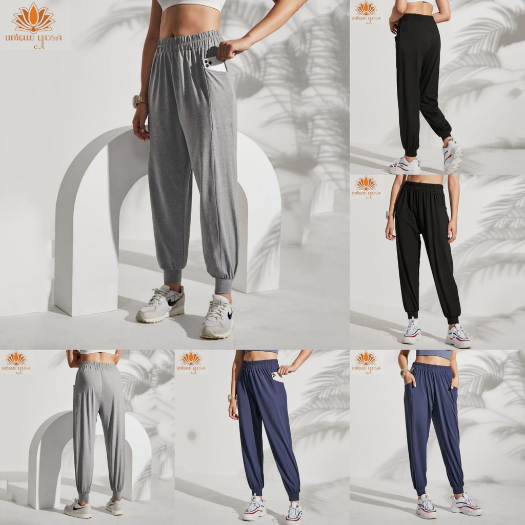 Celana Panjang Kaos Unisex Senam Olahraga Casual / Traing Pant Yoga CK1148 / Celana Olahraga