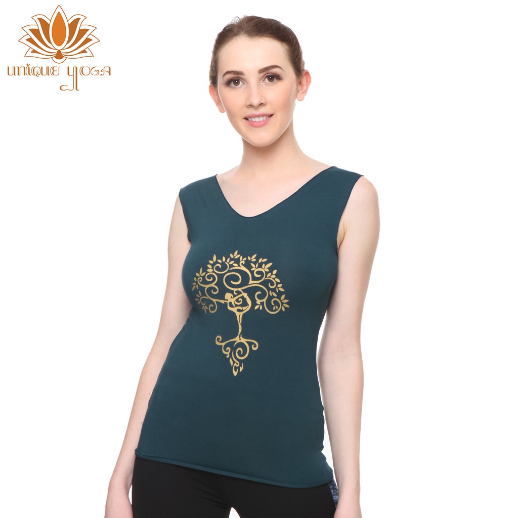 Baju Yoga / Top Double Colour Yogadance / Kaos Senam Wanita