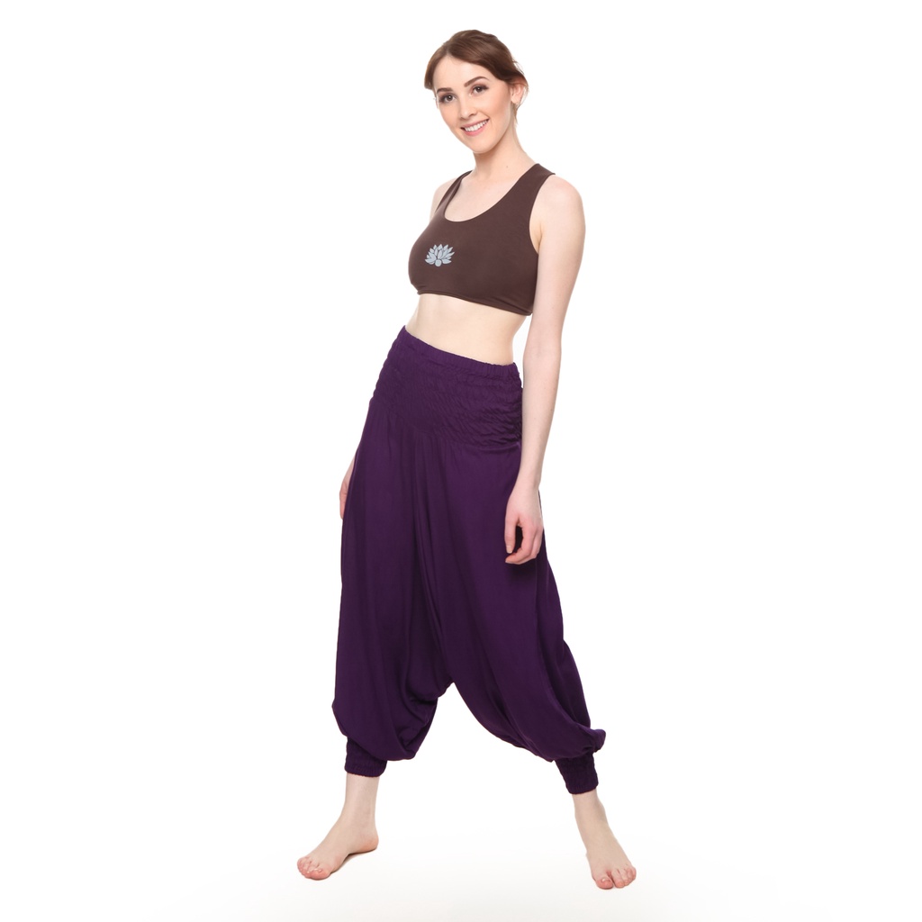 Celana Yoga / Celana Harem / Union Pant Ungu / Celana Senam Wanita / Celana Yoga Wanita / Celana Yoga Murah Wanita